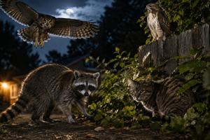 Do Raccoons Eat Cats? Raccoons, Owls, Hawks & Other Predators That Can Threaten Cats